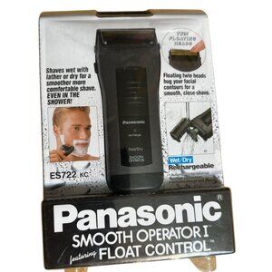 Panasonic ES-722 “Smooth Operator I” Wet/Dry Electric Shaver Float Control New